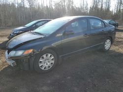 Salvage cars for sale at Bowmanville, ON auction: 2006 Honda Civic DX VP