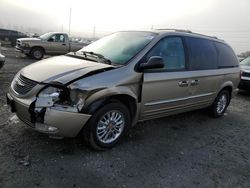 Chrysler salvage cars for sale: 2002 Chrysler Town & Country Limited