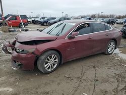 Salvage cars for sale from Copart Indianapolis, IN: 2016 Chevrolet Malibu LT