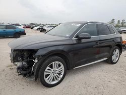 Salvage cars for sale at Houston, TX auction: 2020 Audi Q5 Premium Plus