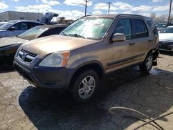 Salvage cars for sale from Copart Chicago Heights, IL: 2002 Honda CR-V EX