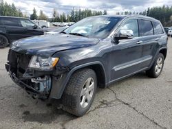Salvage cars for sale from Copart Arlington, WA: 2012 Jeep Grand Cherokee Limited