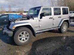 Salvage cars for sale from Copart Arlington, WA: 2015 Jeep Wrangler Unlimited Sahara