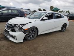 Salvage cars for sale at San Diego, CA auction: 2019 Honda Civic SI
