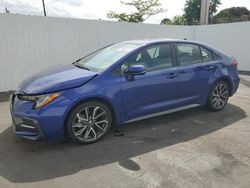 Salvage cars for sale at Miami, FL auction: 2022 Toyota Corolla XSE