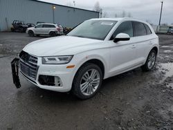 Salvage cars for sale from Copart Portland, OR: 2018 Audi Q5 Premium Plus