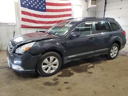 Salvage cars for sale from Copart Lyman, ME: 2011 Subaru Outback 2.5I Limited