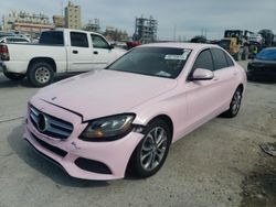 Salvage cars for sale from Copart New Orleans, LA: 2015 Mercedes-Benz C 300 4matic