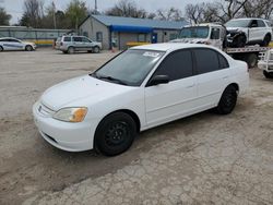 Salvage cars for sale at Wichita, KS auction: 2003 Honda Civic LX