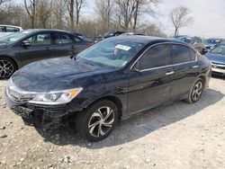 Salvage cars for sale at Cicero, IN auction: 2017 Honda Accord LX