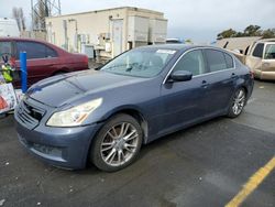 Vehiculos salvage en venta de Copart Hayward, CA: 2009 Infiniti G37 Base