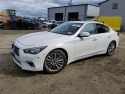 Salvage cars for sale from Copart Windsor, NJ: 2022 Infiniti Q50 Luxe