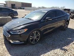Salvage cars for sale from Copart Kansas City, KS: 2017 Ford Fusion Titanium
