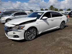 Salvage cars for sale from Copart San Diego, CA: 2021 Honda Accord Hybrid EXL