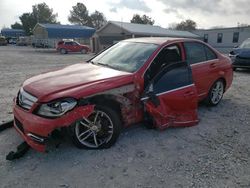 Mercedes-Benz C 250 salvage cars for sale: 2012 Mercedes-Benz C 250