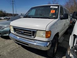 Salvage cars for sale at Waldorf, MD auction: 2005 Ford Econoline E350 Super Duty Wagon