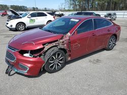 Chevrolet Malibu LT salvage cars for sale: 2018 Chevrolet Malibu LT