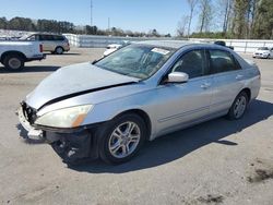 Salvage cars for sale from Copart Dunn, NC: 2006 Honda Accord EX