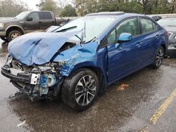 Salvage cars for sale from Copart Eight Mile, AL: 2013 Honda Civic EX