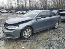 Salvage cars for sale at Waldorf, MD auction: 2017 Volkswagen Jetta S