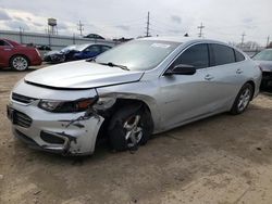 Chevrolet salvage cars for sale: 2018 Chevrolet Malibu LS