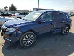 Salvage cars for sale from Copart Moraine, OH: 2016 Acura MDX Technology