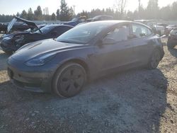 Vehiculos salvage en venta de Copart Graham, WA: 2022 Tesla Model 3
