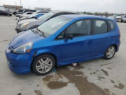 Vehiculos salvage en venta de Copart Grand Prairie, TX: 2007 Honda FIT S