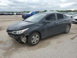 Salvage cars for sale at San Antonio, TX auction: 2017 Chevrolet Cruze LS