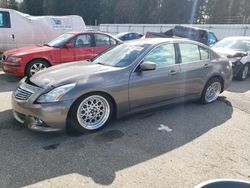 Infiniti G37 salvage cars for sale: 2013 Infiniti G37 Base