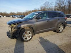 Vehiculos salvage en venta de Copart Ellwood City, PA: 2015 Toyota Highlander Limited