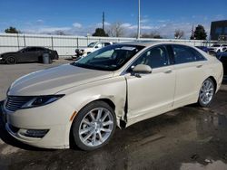 Salvage cars for sale at Littleton, CO auction: 2015 Lincoln MKZ