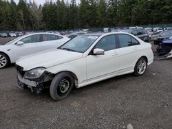 Mercedes-Benz C 300 4matic salvage cars for sale: 2012 Mercedes-Benz C 300 4matic