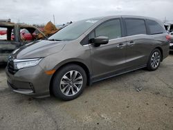 Salvage cars for sale at Moraine, OH auction: 2021 Honda Odyssey EXL