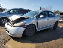 Salvage cars for sale from Copart Bowmanville, ON: 2007 Honda Civic LX