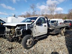 Salvage trucks for sale at West Warren, MA auction: 2018 Ford F550 Super Duty