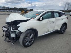 Salvage cars for sale at Dunn, NC auction: 2021 Nissan Murano Platinum