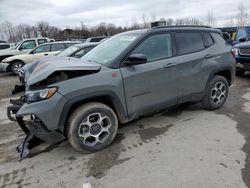 Salvage cars for sale at Duryea, PA auction: 2022 Jeep Compass Trailhawk