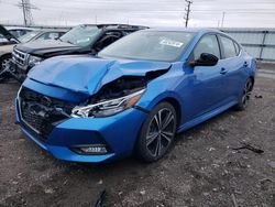 Nissan salvage cars for sale: 2021 Nissan Sentra SR