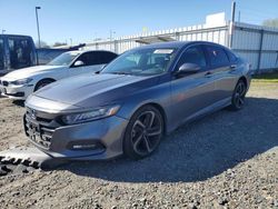 Salvage cars for sale at Sacramento, CA auction: 2018 Honda Accord Sport