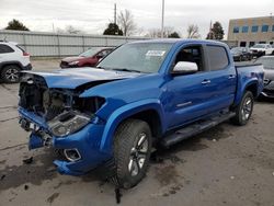 Salvage cars for sale at Littleton, CO auction: 2017 Toyota Tacoma Double Cab