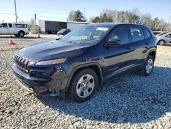 Salvage cars for sale at Mebane, NC auction: 2015 Jeep Cherokee Sport