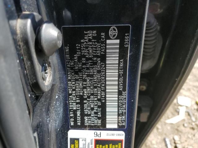 2012 Toyota Camry Base