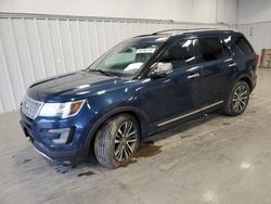 Carros dañados por inundaciones a la venta en subasta: 2017 Ford Explorer Platinum