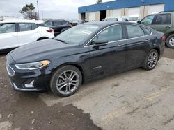 Salvage cars for sale at Woodhaven, MI auction: 2019 Ford Fusion Titanium