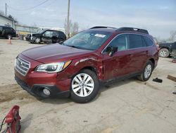 Salvage cars for sale from Copart Pekin, IL: 2015 Subaru Outback 2.5I Premium