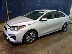 Salvage cars for sale from Copart Woodhaven, MI: 2021 KIA Forte FE