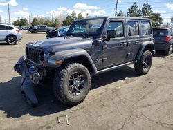 Salvage cars for sale at Denver, CO auction: 2024 Jeep Wrangler 4XE