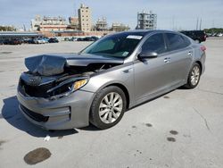 Salvage cars for sale from Copart New Orleans, LA: 2016 KIA Optima EX