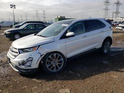 Salvage cars for sale from Copart Elgin, IL: 2017 Ford Edge Titanium